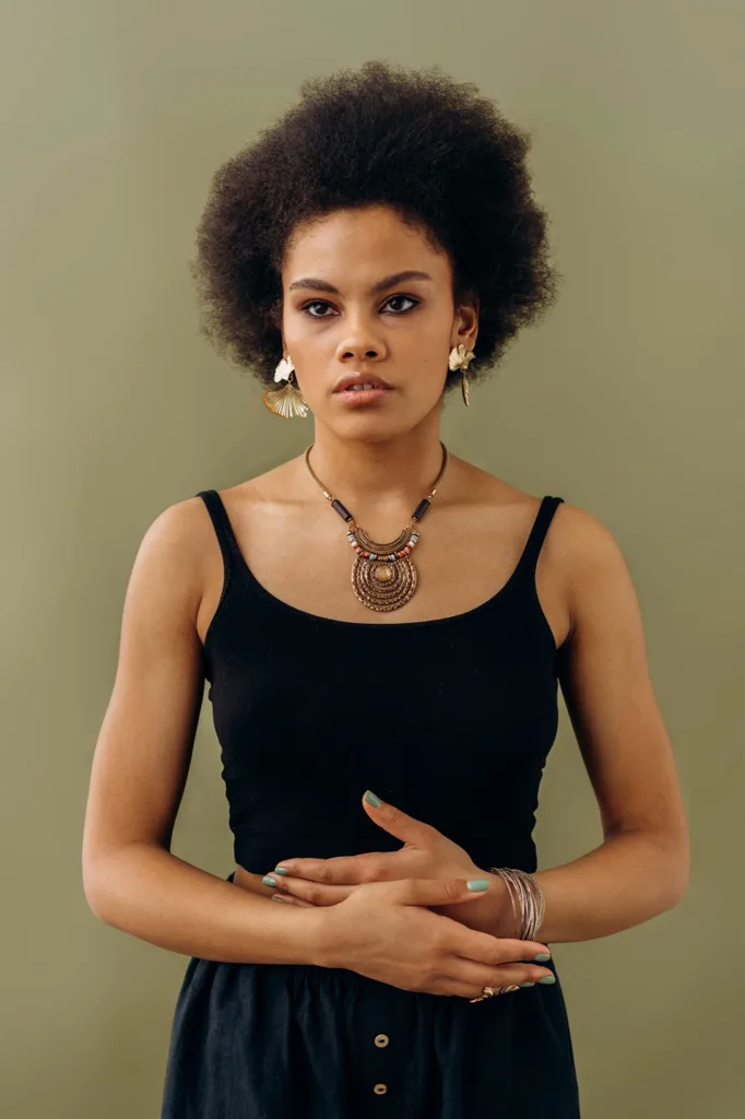 Antes: Mejores cortes de pelo para caras ovaladas con cabello afro natural